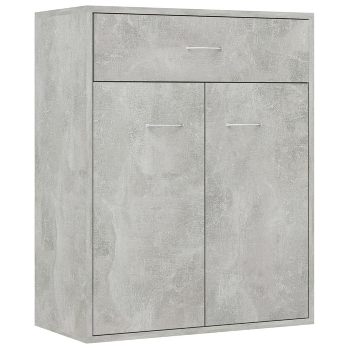 Dulap, gri beton, 60x30x75 cm, lemn prelucrat - WALTI WALTI