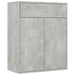 Dulap, gri beton, 60x30x75 cm, lemn prelucrat - WALTI WALTI