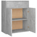 Dulap, gri beton, 60x30x75 cm, lemn prelucrat - WALTI WALTI