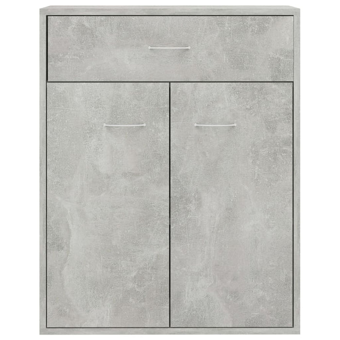 Dulap, gri beton, 60x30x75 cm, lemn prelucrat - WALTI WALTI