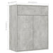 Dulap, gri beton, 60x30x75 cm, lemn prelucrat - WALTI WALTI
