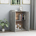 Dulap, gri beton, 60x30x75 cm, lemn prelucrat - WALTI WALTI