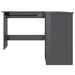 Birou de colț în formă de L, gri lucios, 120 x 140 x 75 cm, PAL - WALTI WALTI
