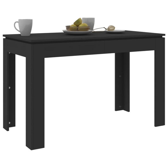 Masă de bucătărie, negru, 120 x 60 x 76 cm, PAL - WALTI WALTI
