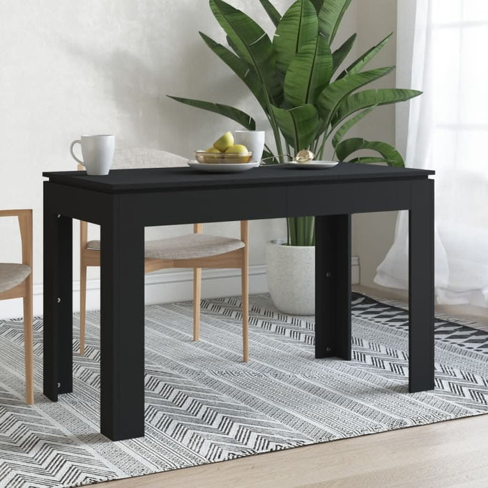 Masă de bucătărie, negru, 120 x 60 x 76 cm, PAL - WALTI WALTI
