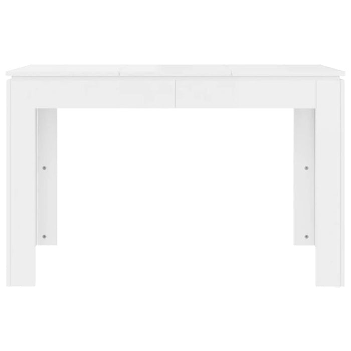 Masă de bucătărie alb extralucios, 120x60x76 cm, lemn prelucrat - WALTI WALTI