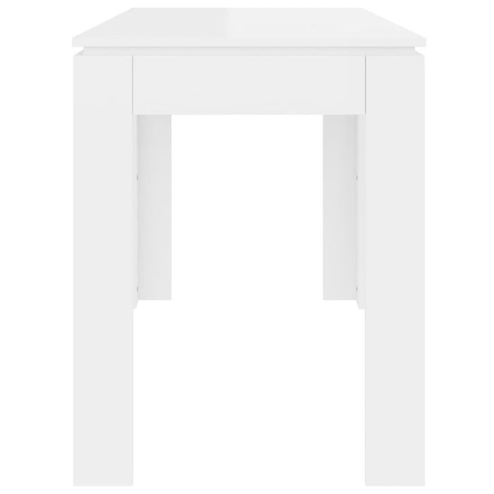 Masă de bucătărie alb extralucios, 120x60x76 cm, lemn prelucrat - WALTI WALTI