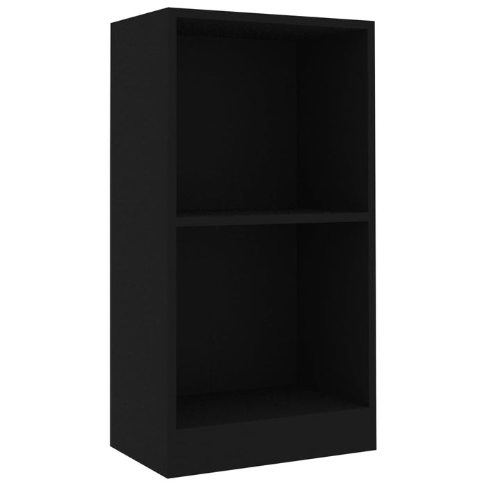 Bibliotecă, negru, 40x24x75 cm, lemn prelucrat WALTI