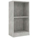 Bibliotecă, gri beton, 40x24x75 cm, lemn prelucrat - WALTI WALTI