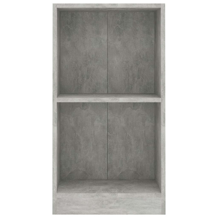 Bibliotecă, gri beton, 40x24x75 cm, lemn prelucrat - WALTI WALTI