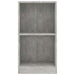 Bibliotecă, gri beton, 40x24x75 cm, lemn prelucrat - WALTI WALTI