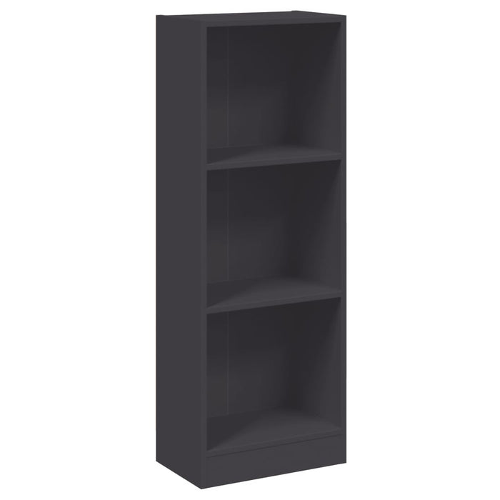 Bibliotecă cu 3 rafturi, alb, 40x24x109 cm, lemn compozit - WALTI WALTI
