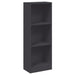Bibliotecă cu 3 rafturi, alb, 40x24x109 cm, lemn compozit - WALTI WALTI