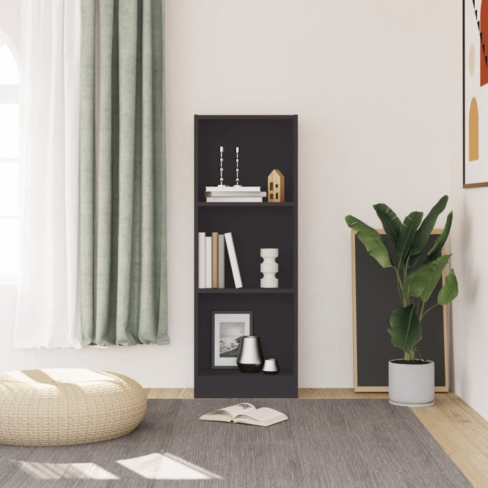 Bibliotecă cu 3 rafturi, alb, 40x24x109 cm, lemn compozit - WALTI WALTI