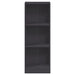Bibliotecă cu 3 rafturi, alb, 40x24x109 cm, lemn compozit - WALTI WALTI
