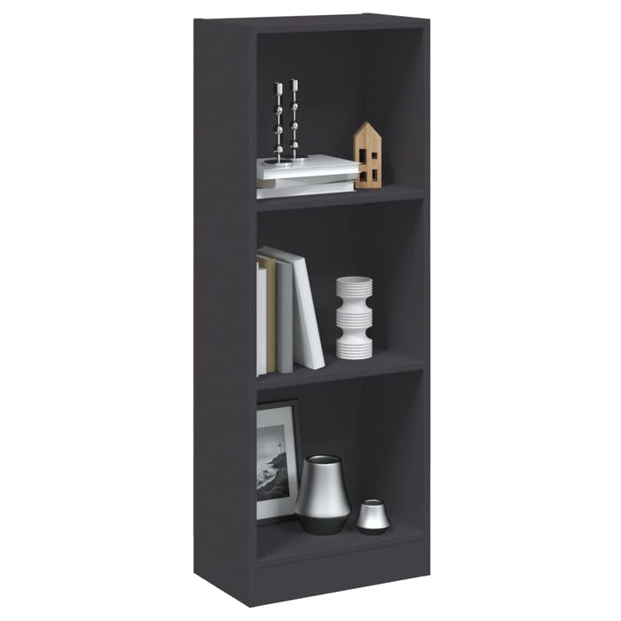 Bibliotecă cu 3 rafturi, alb, 40x24x109 cm, lemn compozit - WALTI WALTI