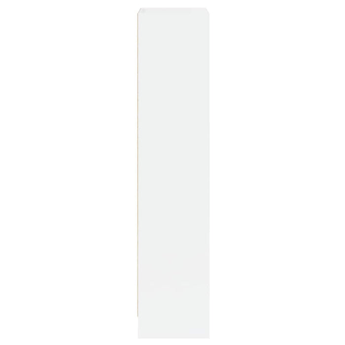 Bibliotecă cu 3 rafturi, alb extralucios, 40x24x109 cm WALTI
