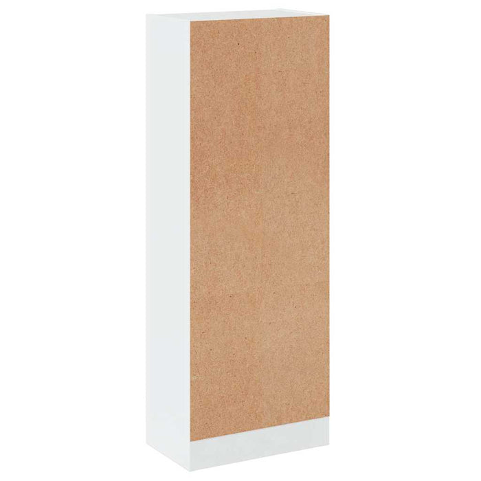 Bibliotecă cu 3 rafturi, alb extralucios, 40x24x109 cm WALTI
