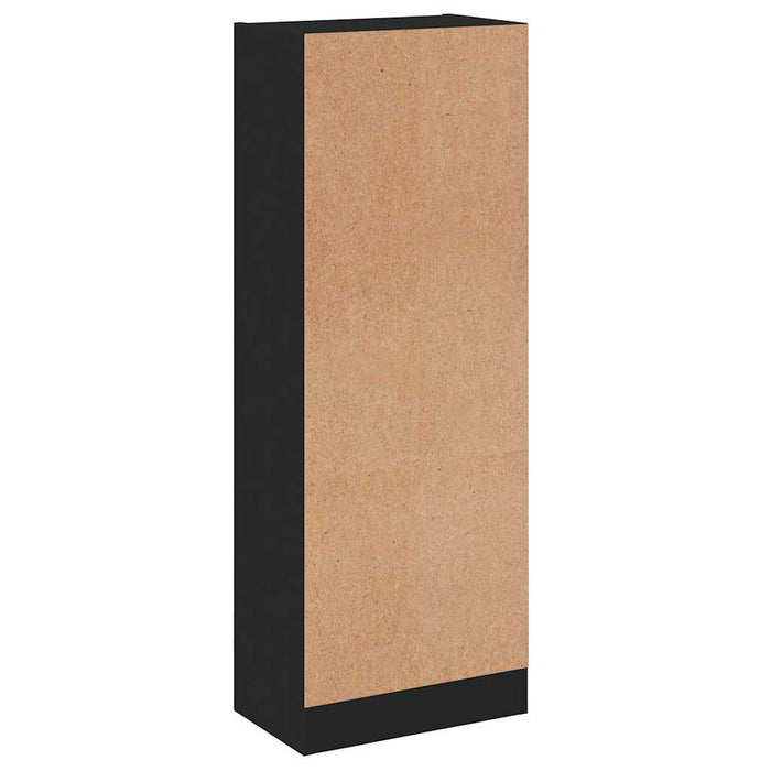 Bibliotecă 3 rafturi negru lucios 40x24x109 cm, lemn compozit WALTI
