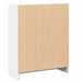 Bibliotecă, alb, 60x24x76 cm, lemn compozit - WALTI WALTI