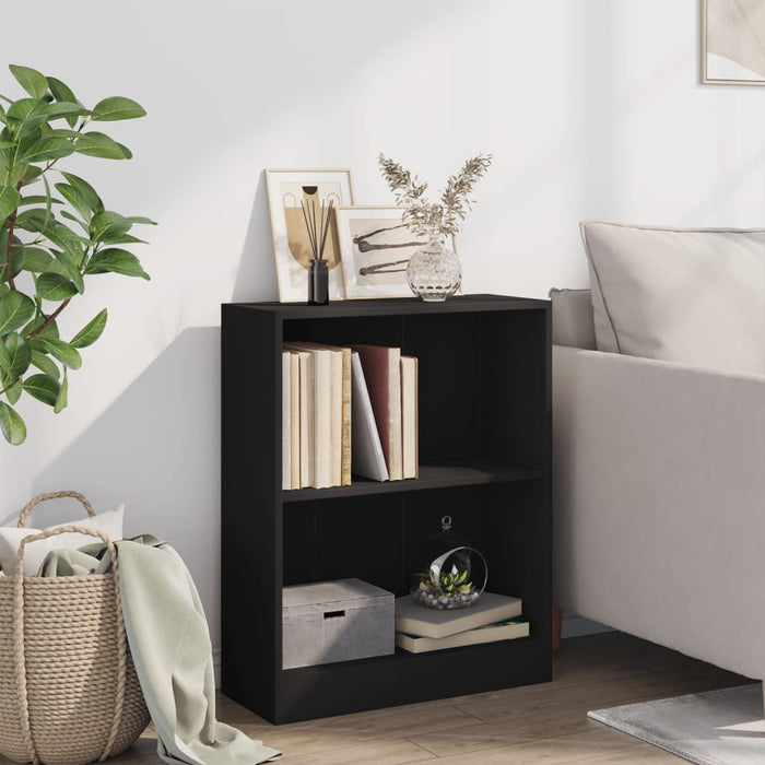 Bibliotecă, negru, 60x24x76 cm, lemn compozit - WALTI WALTI