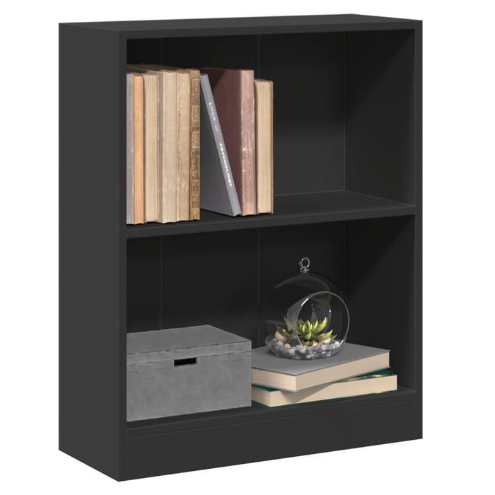 Bibliotecă, negru, 60x24x76 cm, lemn compozit - WALTI WALTI