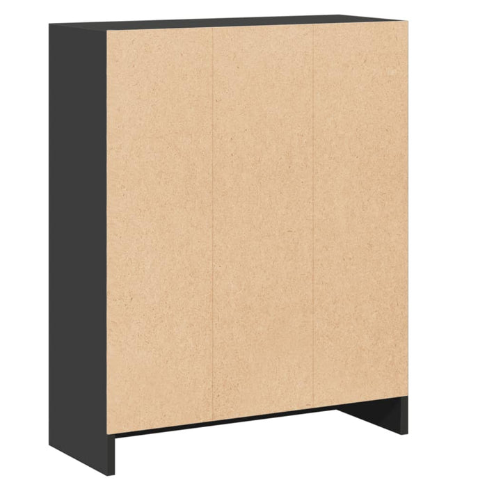 Bibliotecă, negru, 60x24x76 cm, lemn compozit - WALTI WALTI