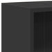 Bibliotecă, negru, 60x24x76 cm, lemn compozit - WALTI WALTI