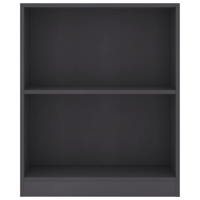 Bibliotecă, gri, 60x24x76 cm, lemn compozit - WALTI WALTI