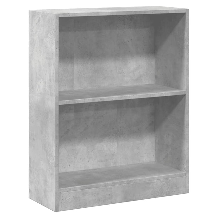 Bibliotecă, gri beton, 60x24x76 cm, lemn compozit - WALTI WALTI