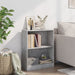 Bibliotecă, gri beton, 60x24x76 cm, lemn compozit - WALTI WALTI