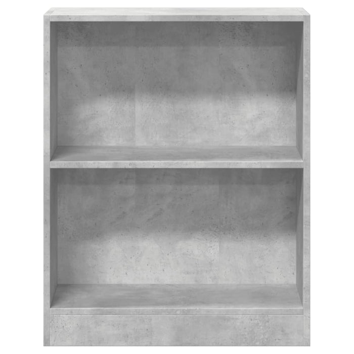 Bibliotecă, gri beton, 60x24x76 cm, lemn compozit - WALTI WALTI