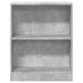 Bibliotecă, gri beton, 60x24x76 cm, lemn compozit - WALTI WALTI