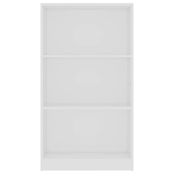Bibliotecă cu 3 rafturi, alb, 60x24x109 cm, lemn compozit WALTI