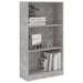 Bibliotecă cu 3 rafturi, gri beton, 60x24x109 cm, lemn compozit - WALTI WALTI