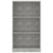 Bibliotecă cu 3 rafturi, gri beton, 60x24x109 cm, lemn compozit - WALTI WALTI