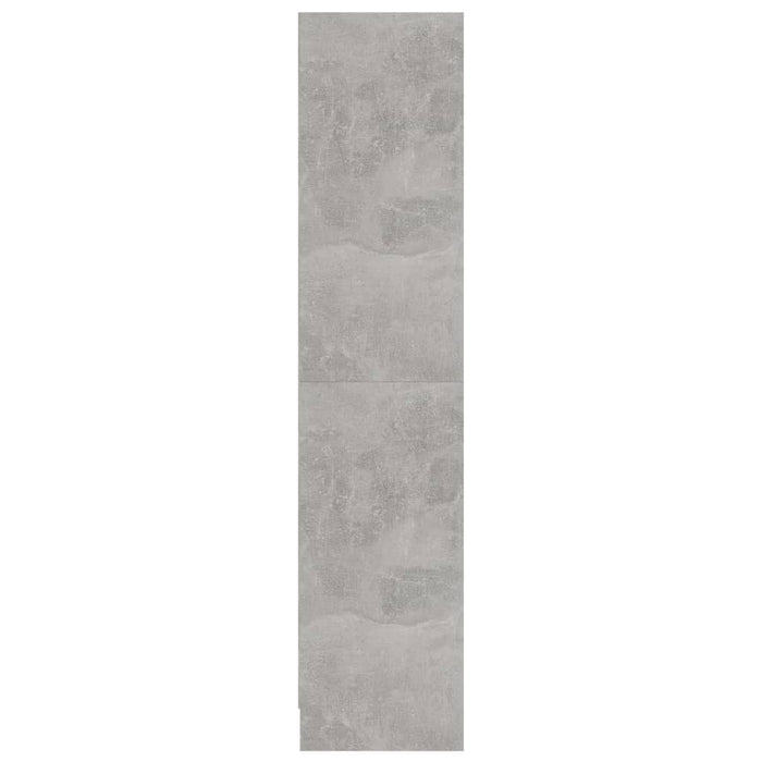 Bibliotecă cu 3 rafturi, gri beton, 60x24x109 cm, lemn compozit - WALTI WALTI