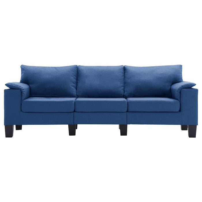 Canapea cu 3 locuri, albastru, material textil WALTI