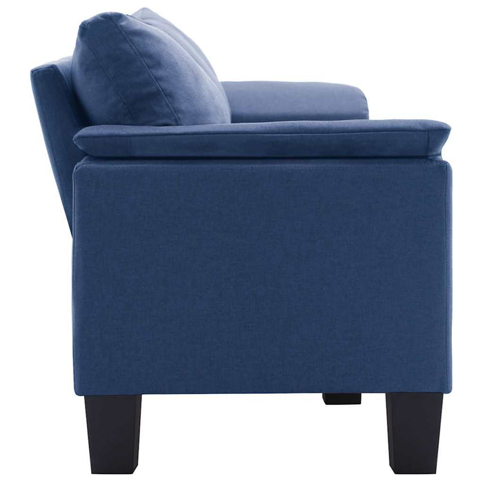 Canapea cu 3 locuri, albastru, material textil WALTI
