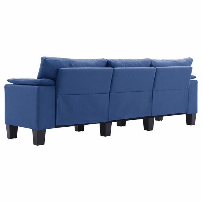 Canapea cu 3 locuri, albastru, material textil WALTI