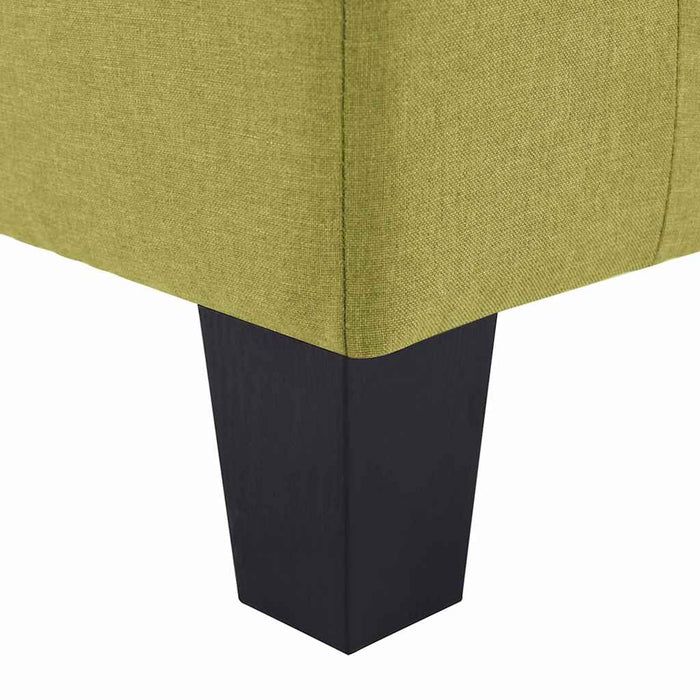 Canapea cu 4 locuri, verde, material textil WALTI