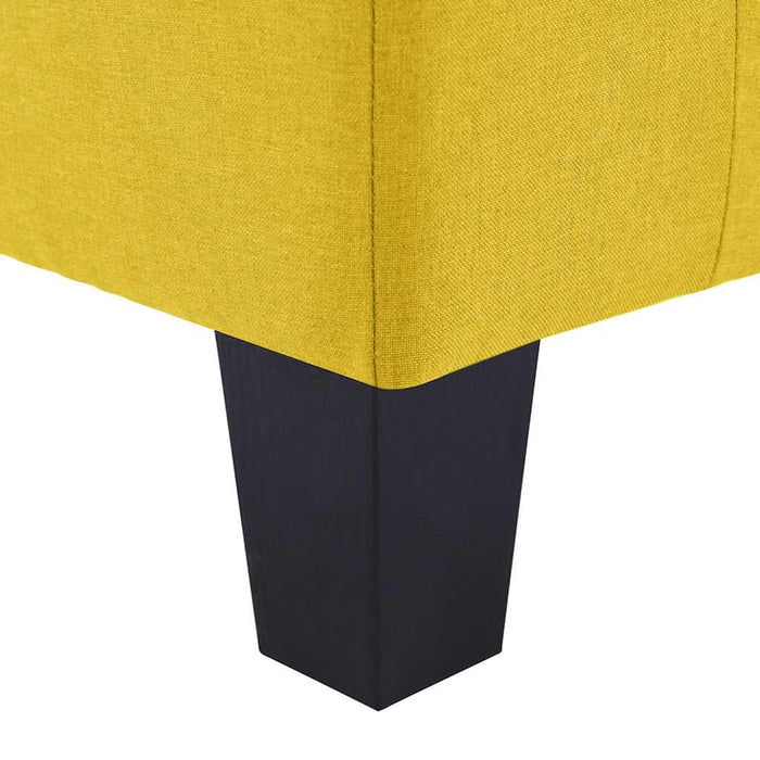 Canapea cu 5 locuri, galben, material textil WALTI