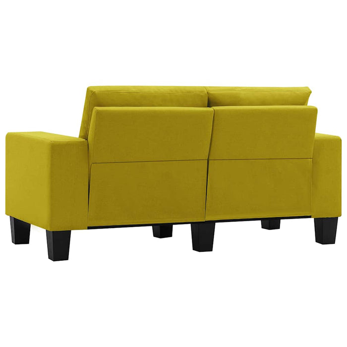 Canapea cu 2 locuri, galben, material textil WALTI