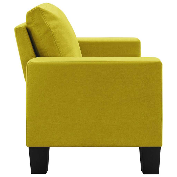 Canapea cu 2 locuri, galben, material textil WALTI