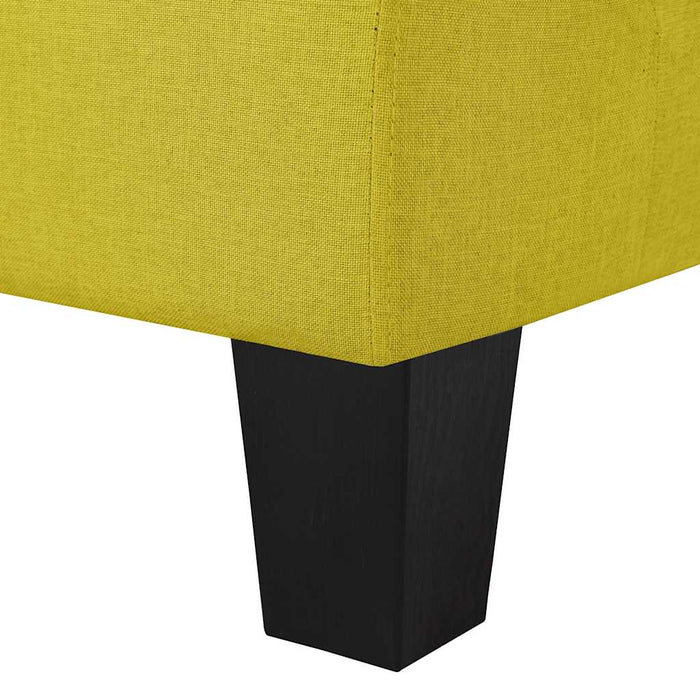 Canapea cu 2 locuri, galben, material textil WALTI