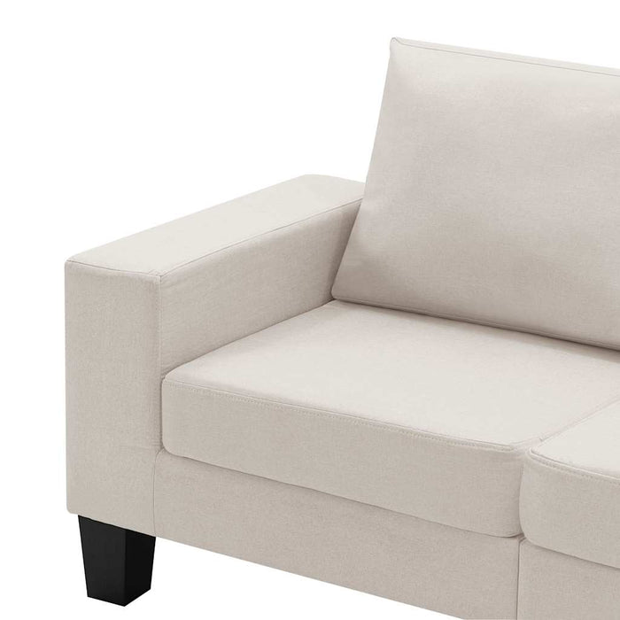 Canapea cu 5 locuri, crem, material textil WALTI
