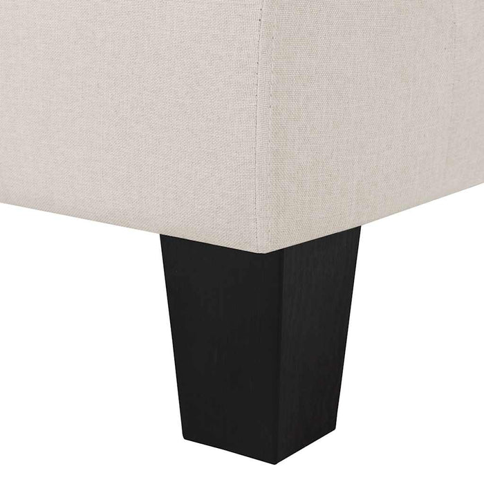 Canapea cu 5 locuri, crem, material textil WALTI