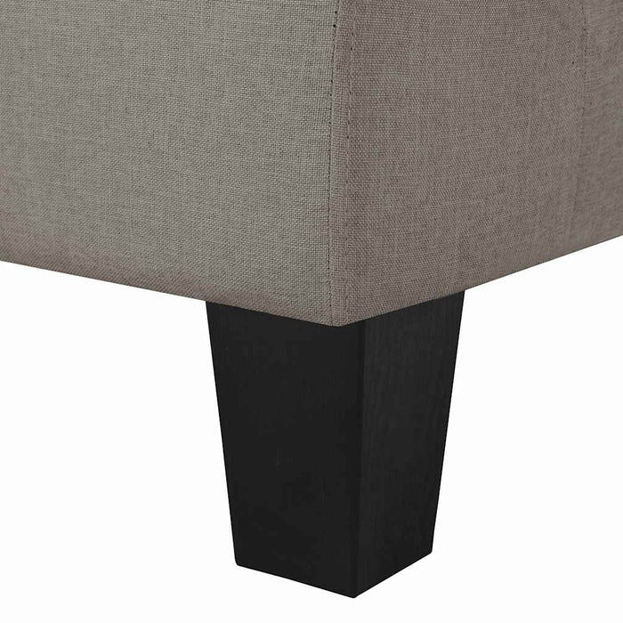 Canapea cu 5 locuri, gri taupe, material textil WALTI