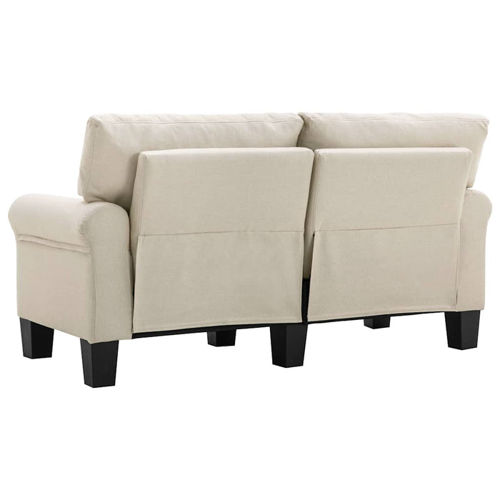Canapea cu 2 locuri, crem, material textil WALTI