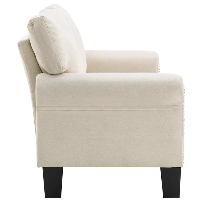 Canapea cu 2 locuri, crem, material textil WALTI